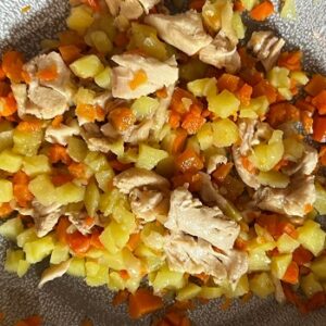 Recipe for a home-cooked meal for a healthy dog